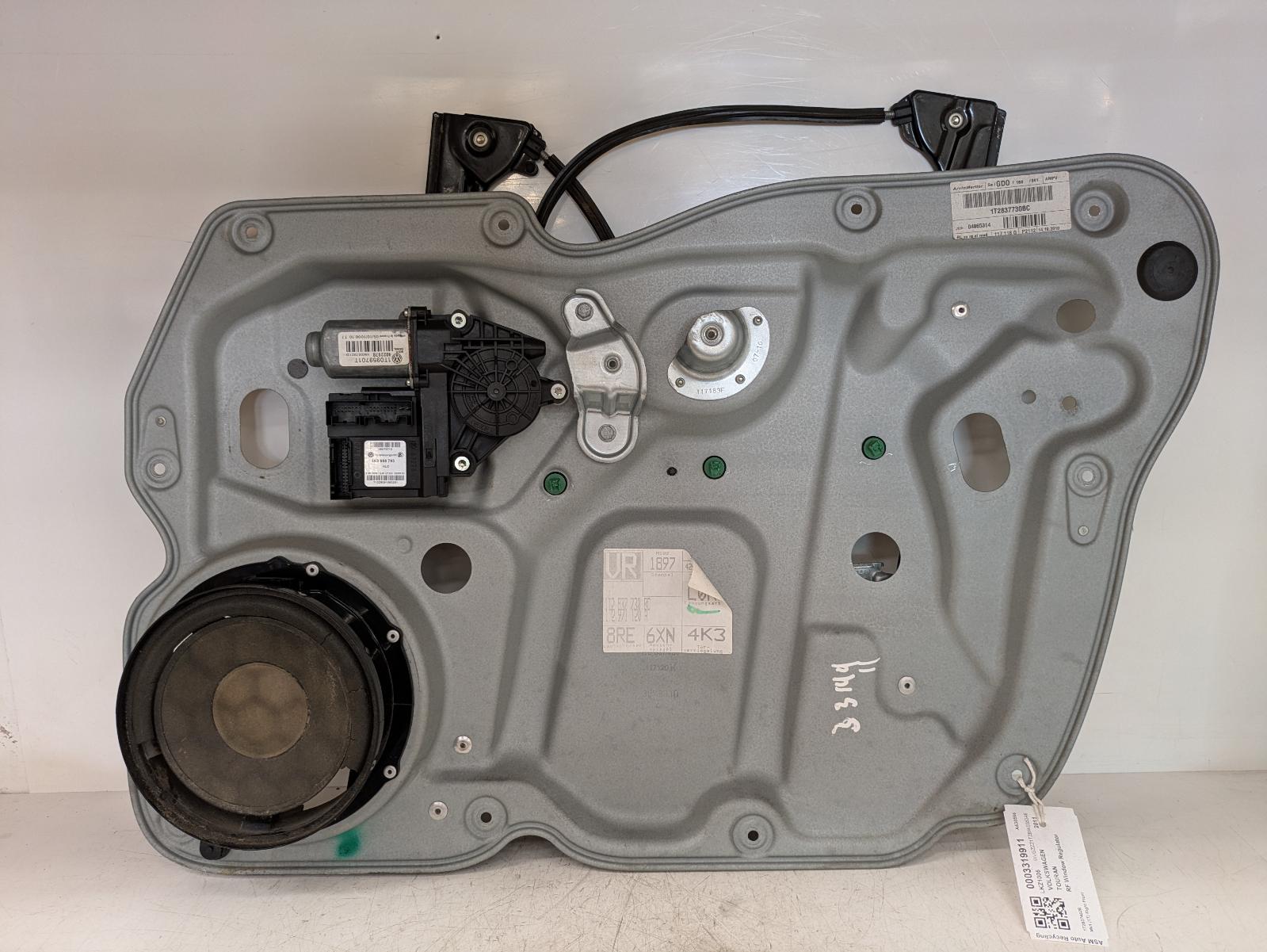 View Auto part RF Window Regulator Volkswagen Touran 2011