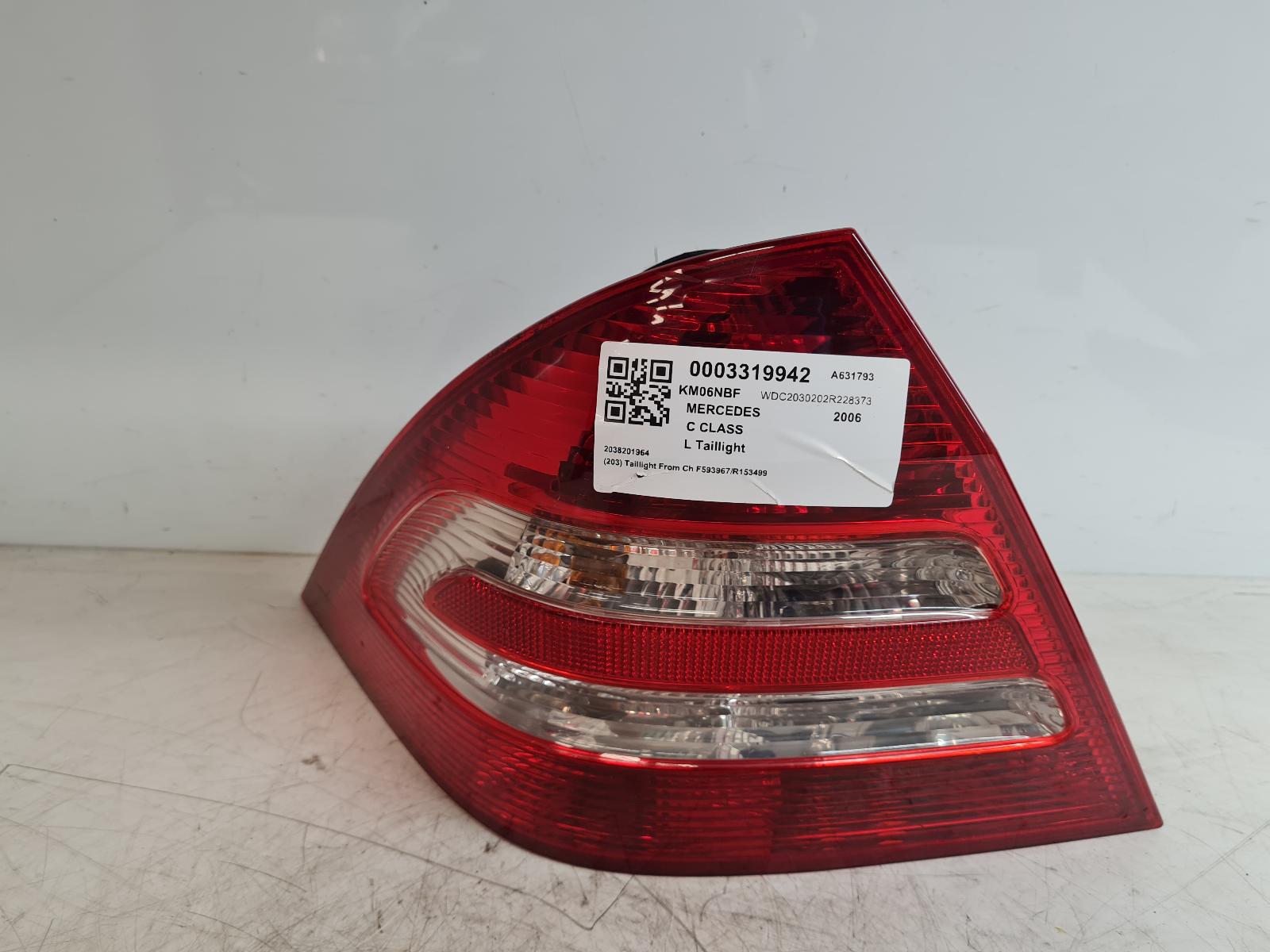 View Auto part L Taillight Mercedes C Class 2006