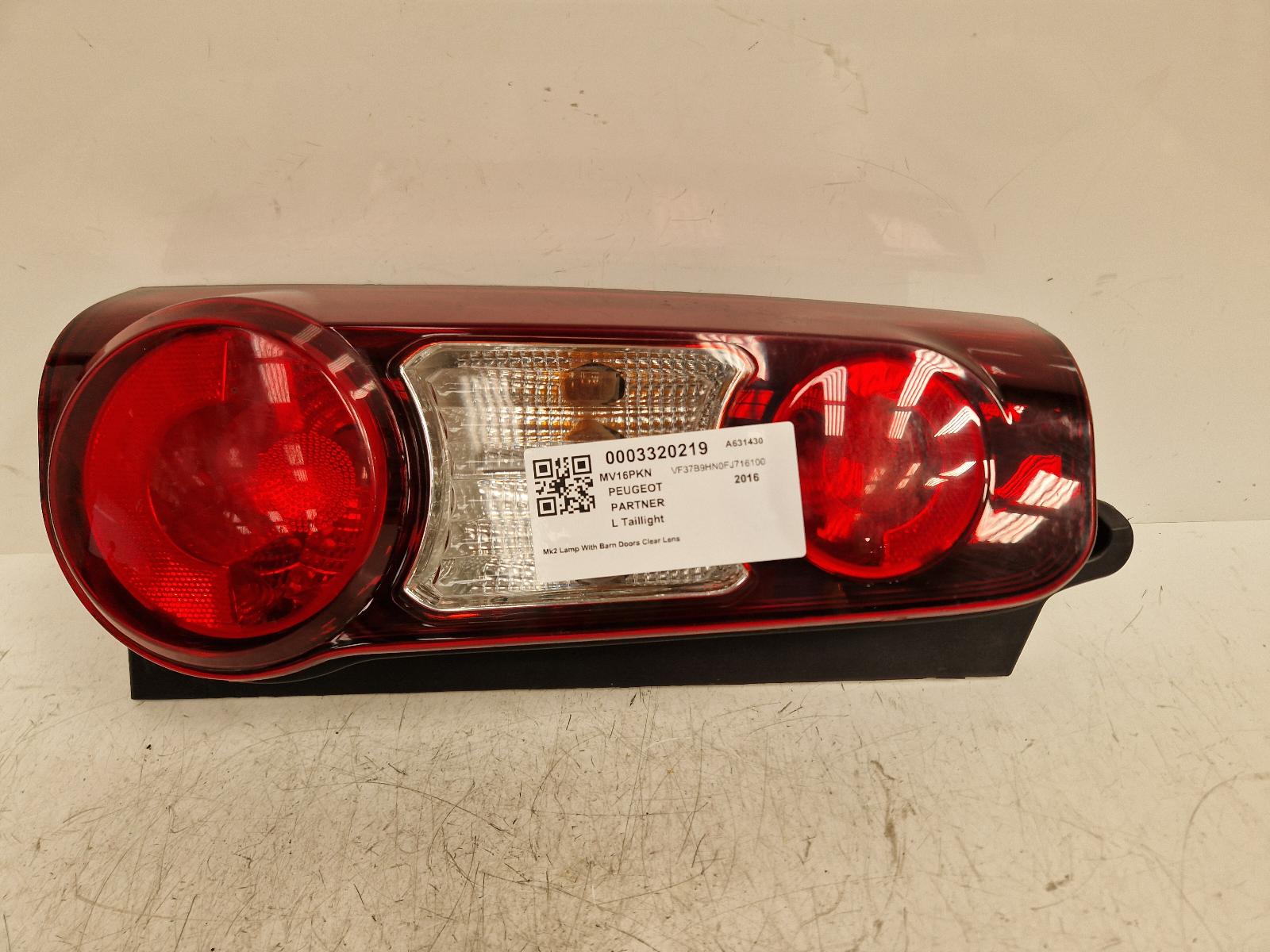 View Auto part L Taillight Peugeot Partner 2016