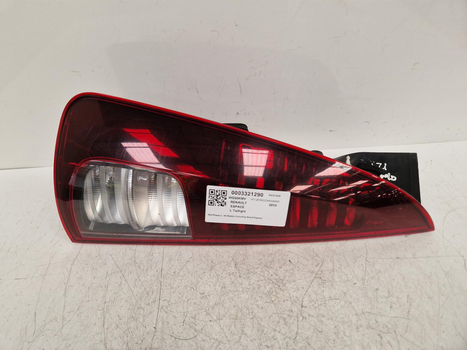 View Auto part L Taillight Renault Espace 2010