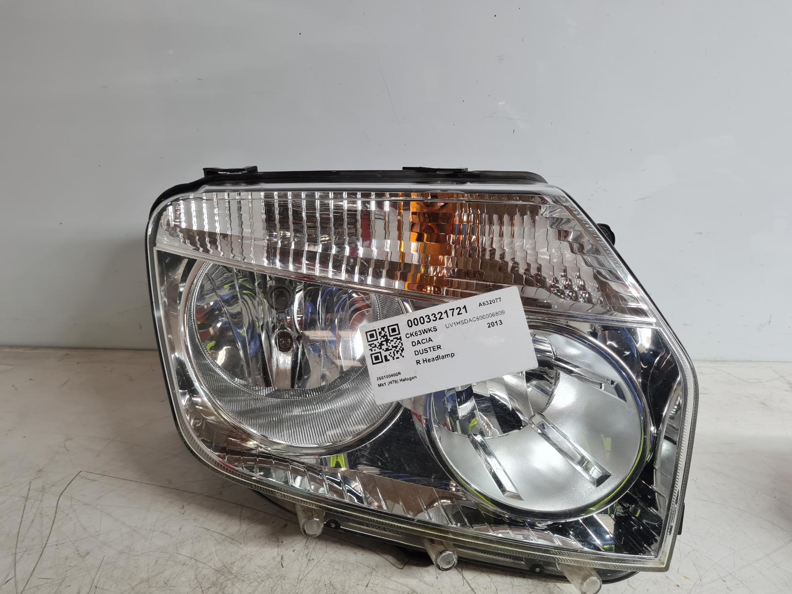 View Auto part R Headlamp Dacia Duster 2013