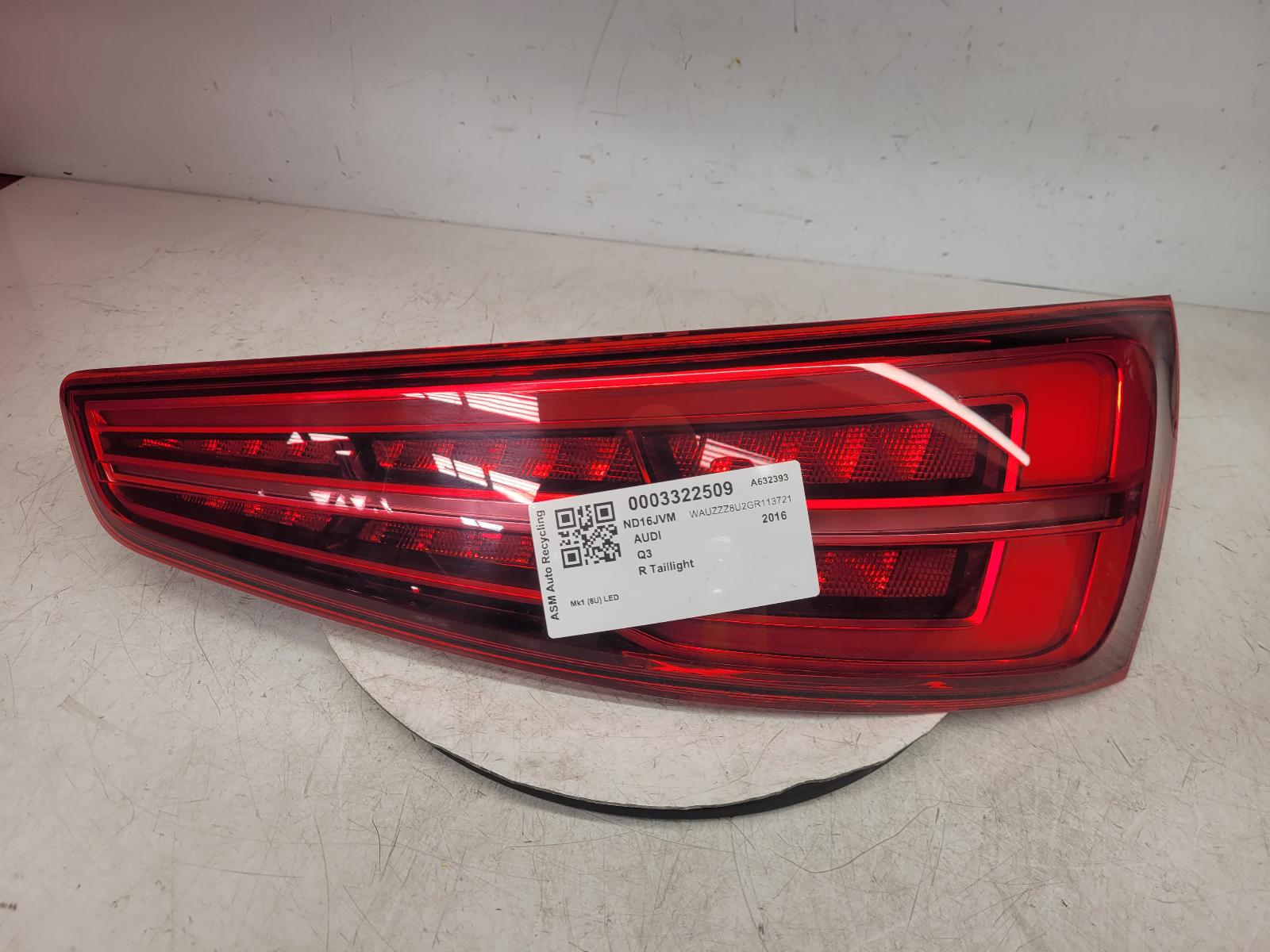 View Auto part R Taillight Audi Q3 2016