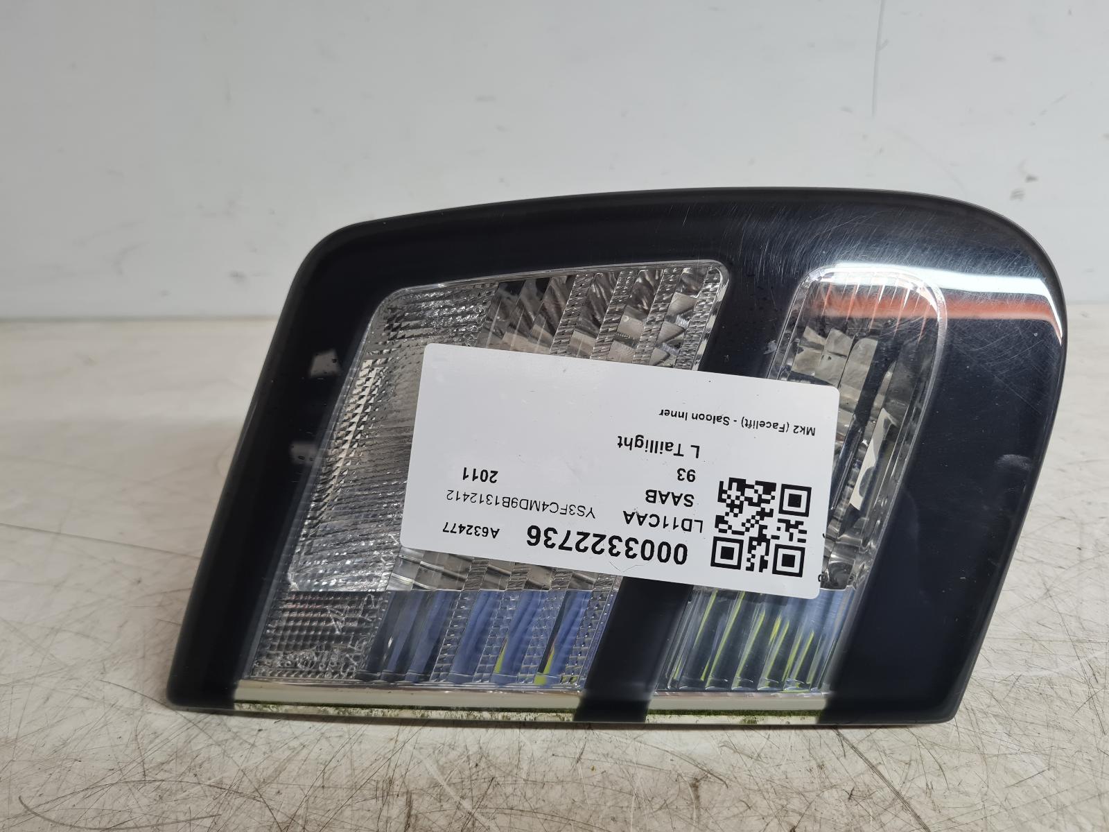 View Auto part L Taillight Saab 93 2011