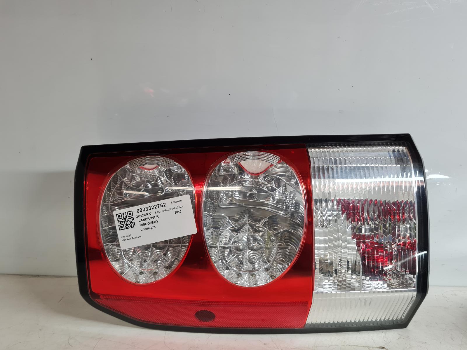 View Auto part L Taillight Land Rover Discovery 2012