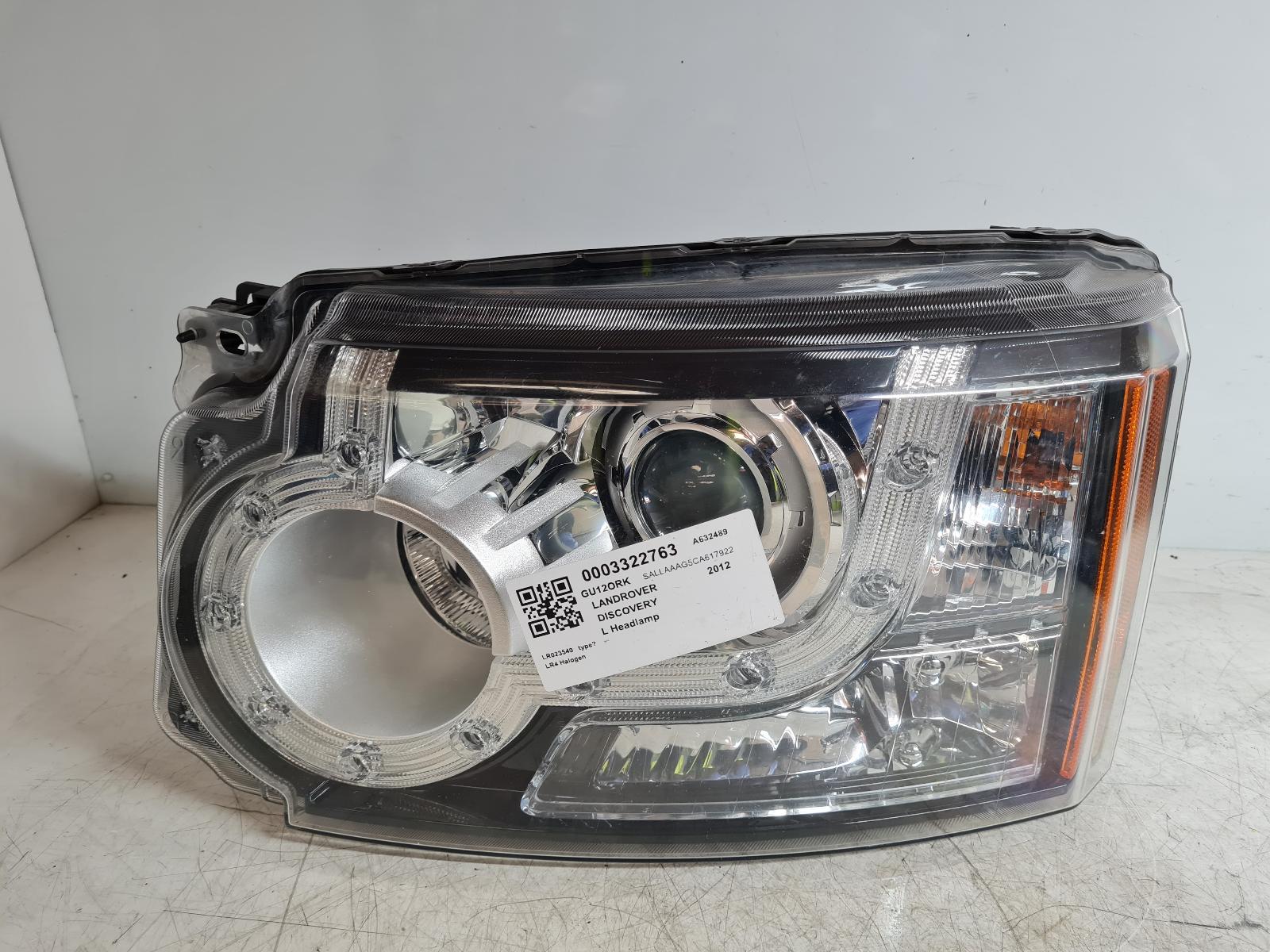 View Auto part L Headlamp Land Rover Discovery 2012