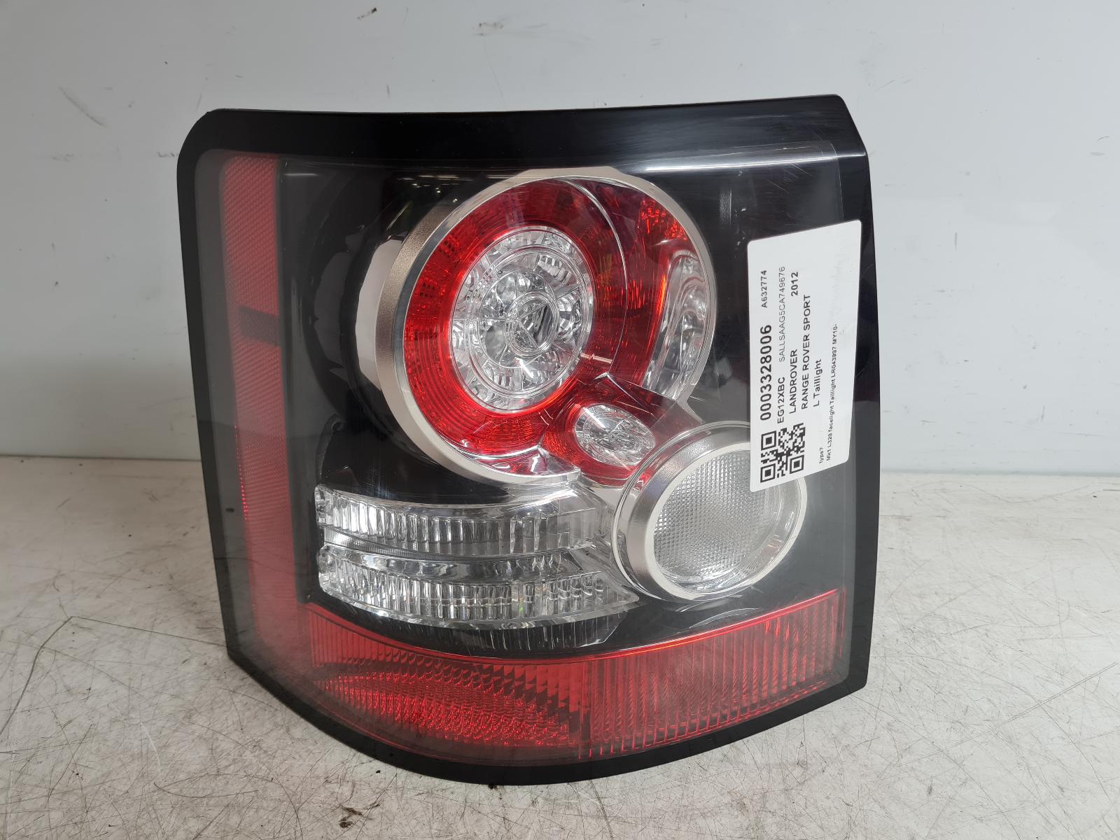 View Auto part L Taillight Land Rover Range Rover Sport 2012