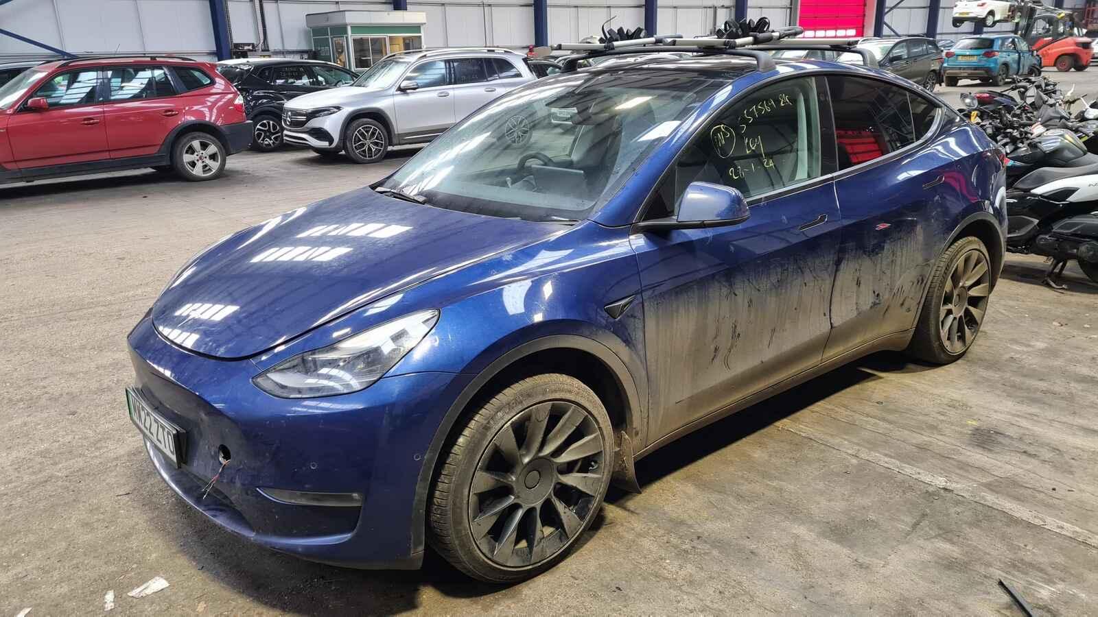 Tesla Model Y 2022 5 Door Mpv Breaking View Auto part Tesla Model Y 2022 5 Door Mpv Breaking