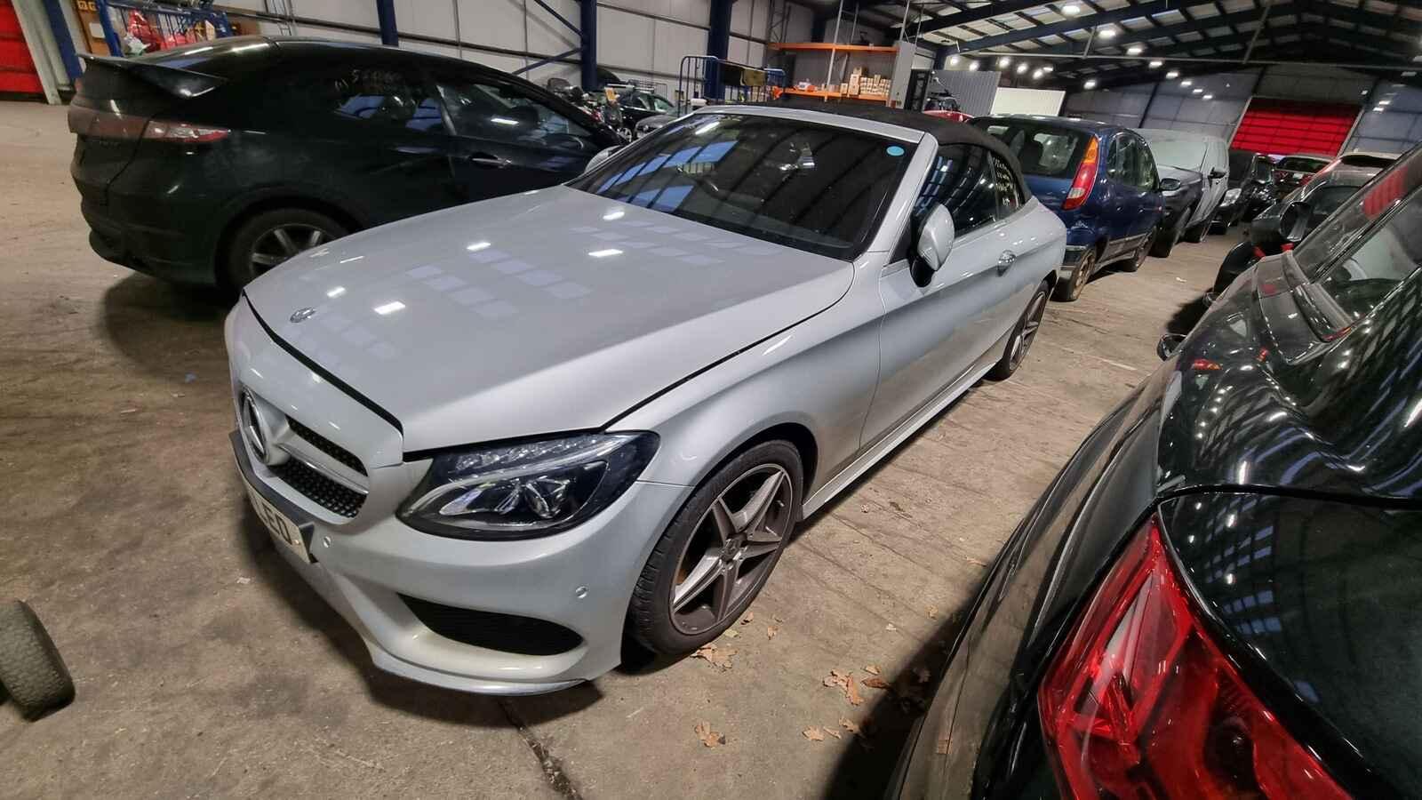 Mercedes C Class 2017 2 Door Convertible Breaking View Auto part Mercedes C Class 2017 2 Door Convertible Breaking