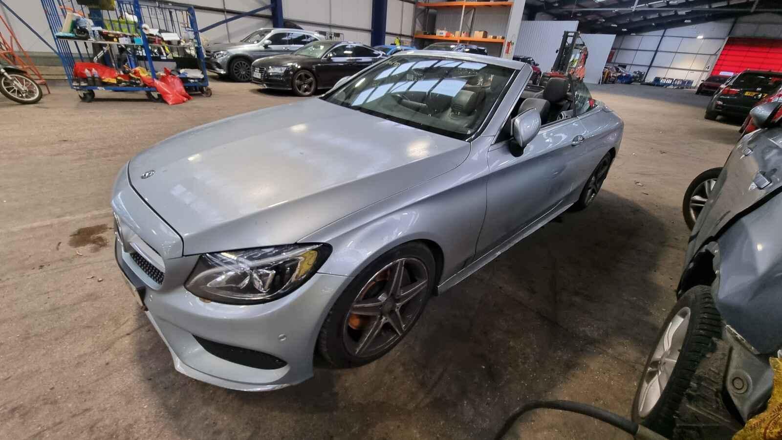 Mercedes C Class 2017 2 Door Convertible Breaking View Auto part Mercedes C Class 2017 2 Door Convertible Breaking
