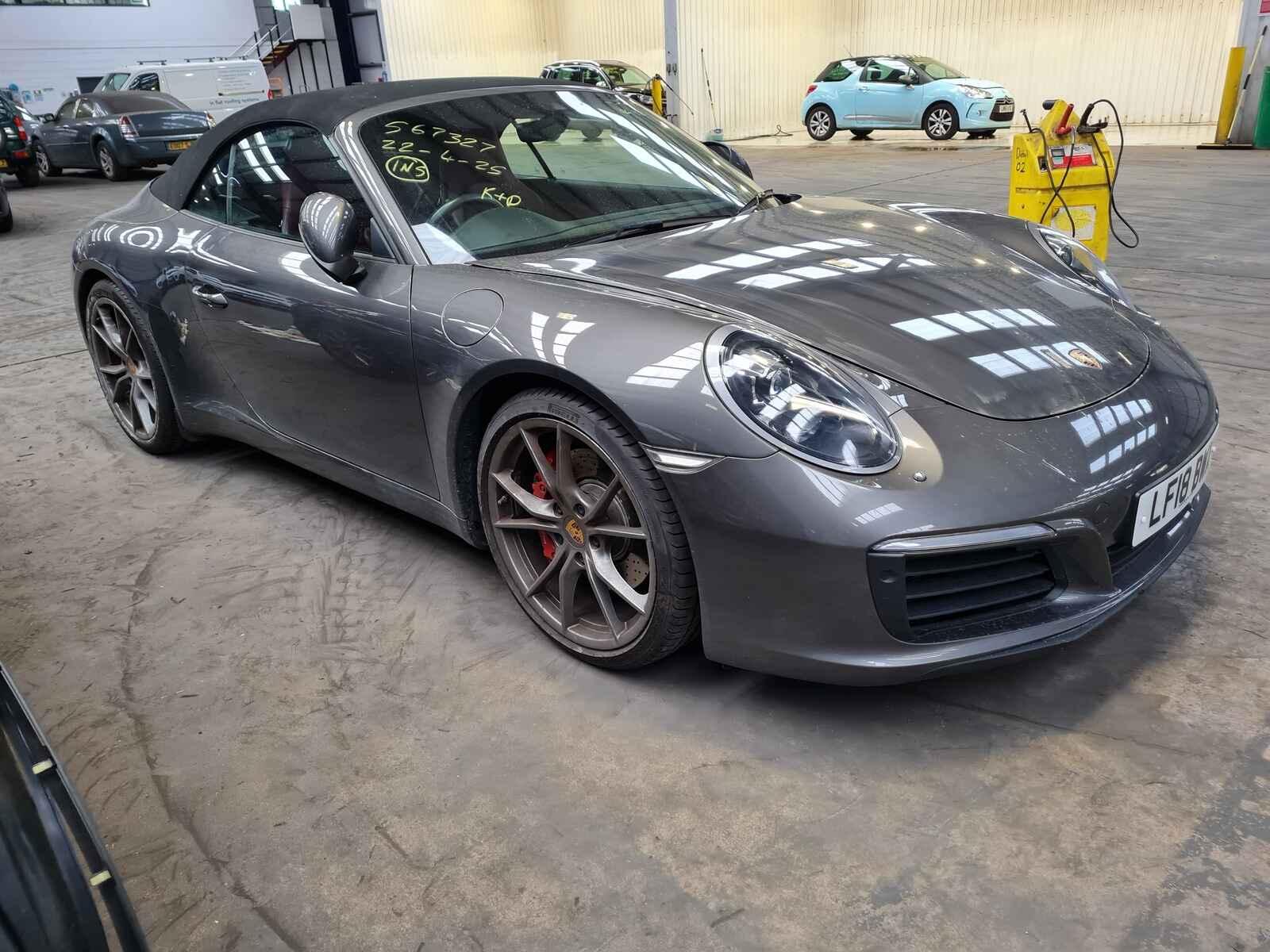Image for a Porsche 911 2018 2 Door Convertible Breaking