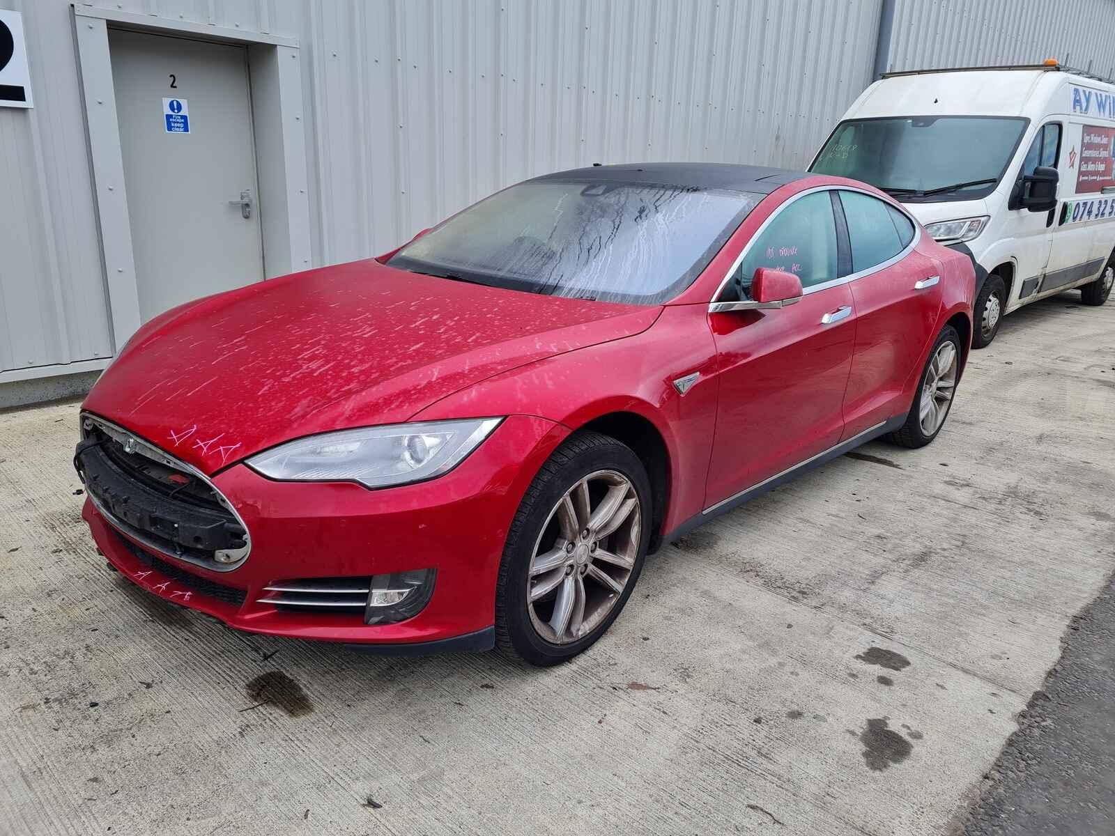 Tesla Model S 2015 5 Door Hatchback Breaking View Auto part Tesla Model S 2015 5 Door Hatchback Breaking