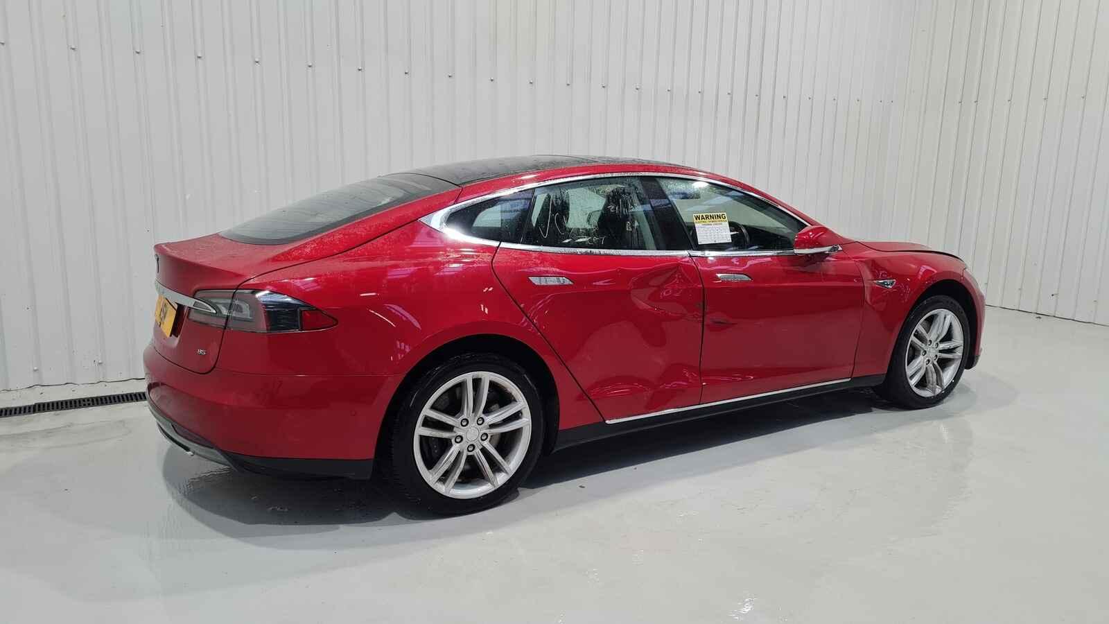 Tesla Model S 2015 5 Door Hatchback Breaking View Auto part Tesla Model S 2015 5 Door Hatchback Breaking