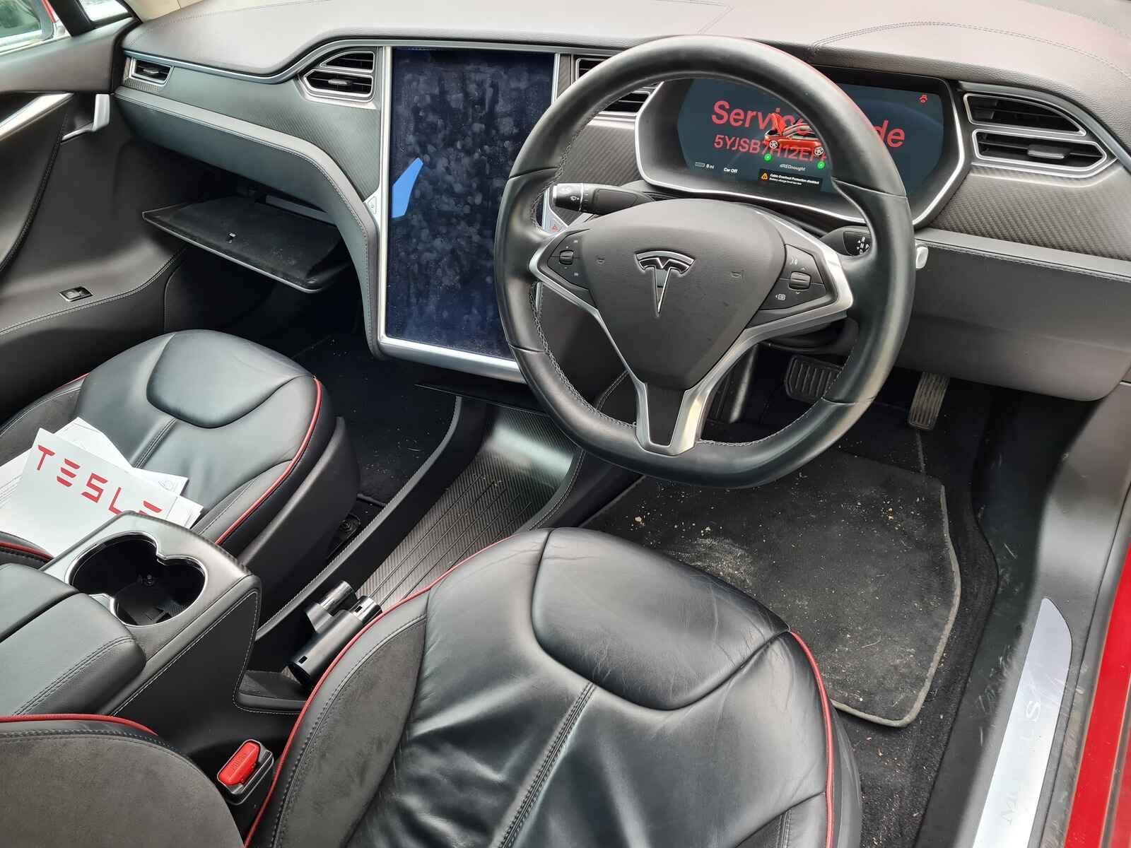 Tesla Model S 2015 5 Door Hatchback Breaking View Auto part Tesla Model S 2015 5 Door Hatchback Breaking