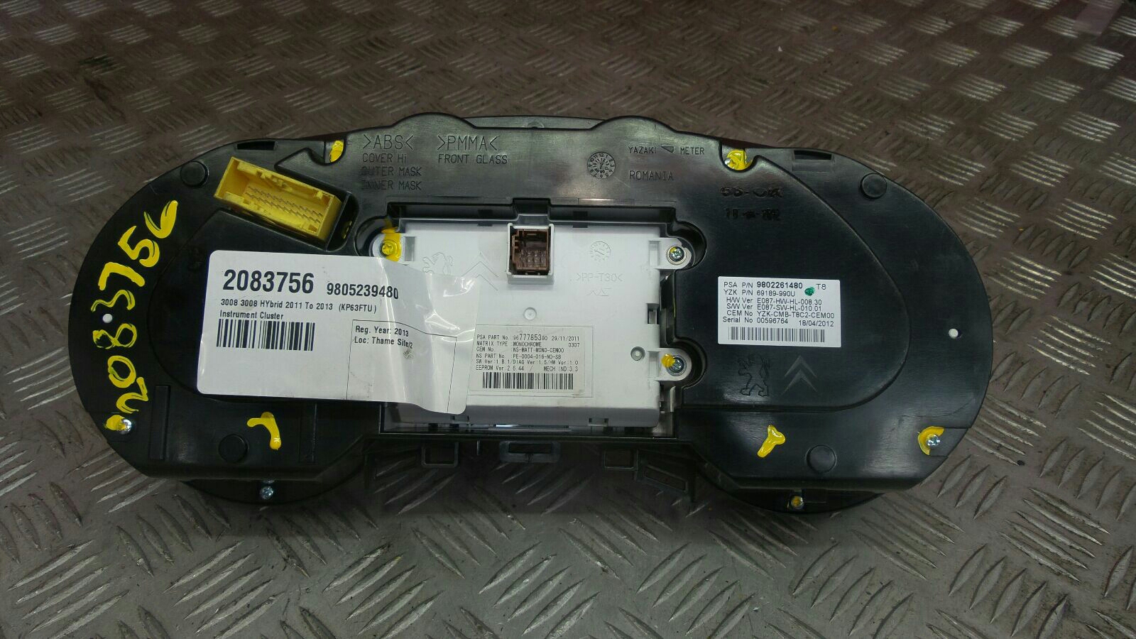 Speedometer 3008 Peugeot 2013